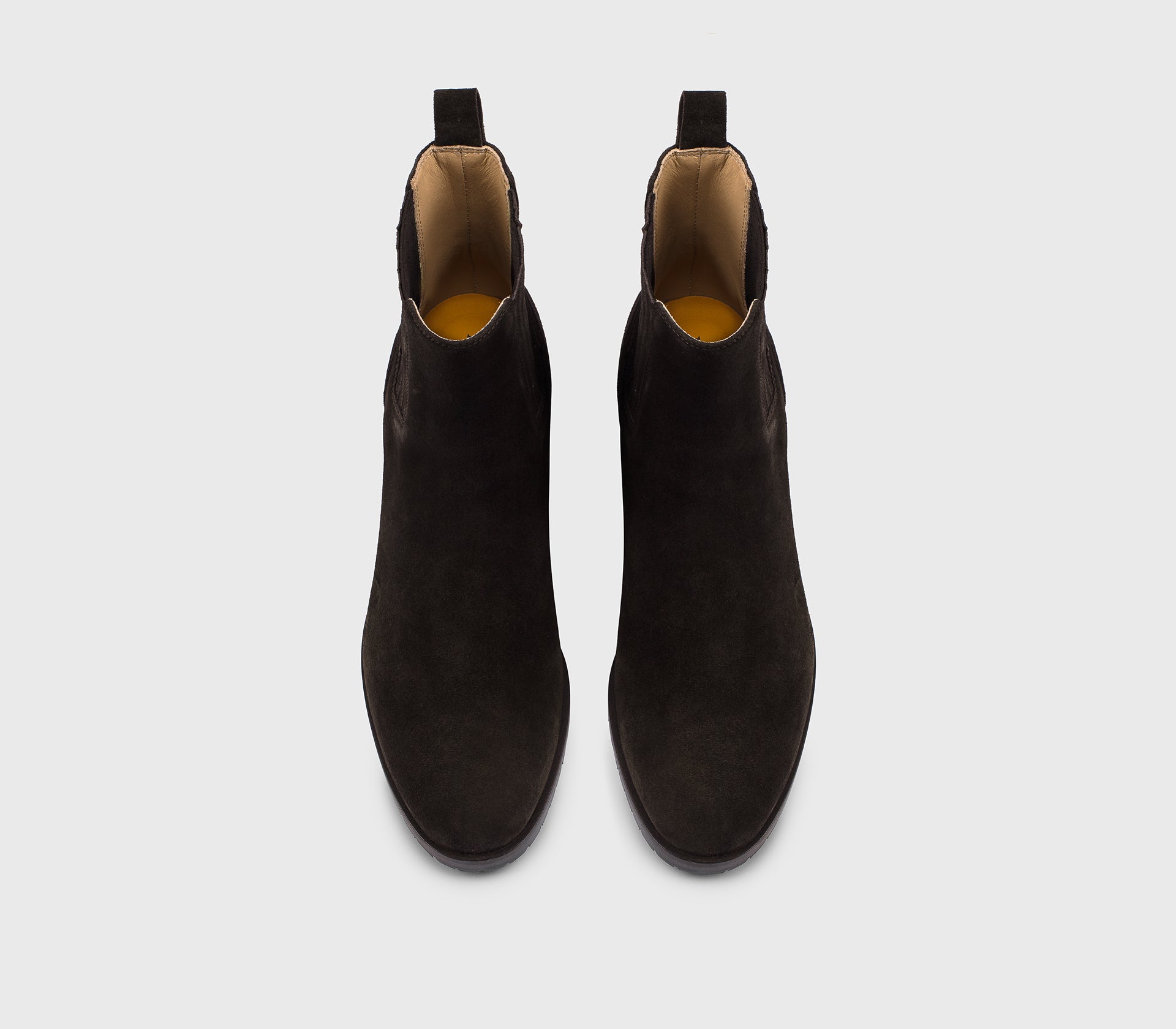 doucal-s-ankle-boots-stiefelette-velours-damen-mahagoni-absatz image 2