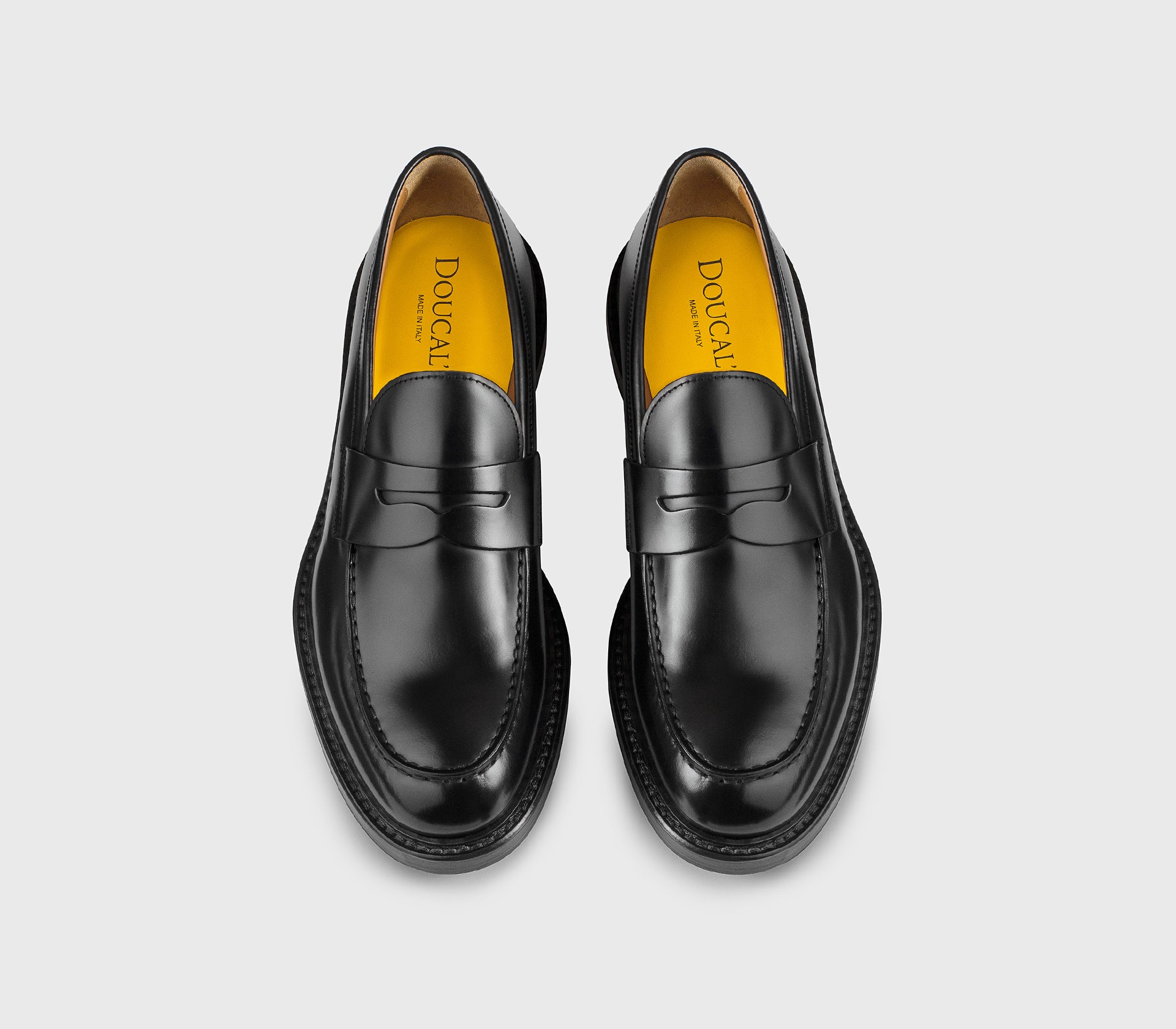 doucal-s-loafers-du2528siewuf007-penny-mokassin-schwarz-leder image 2
