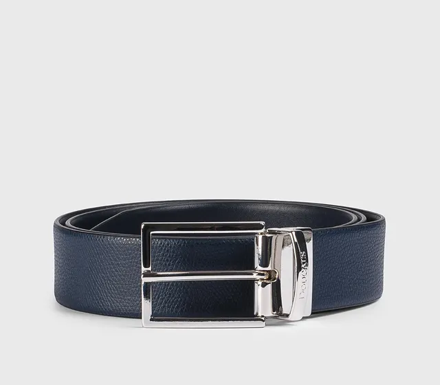 doucal-s-g-rtel-leder-navy-eckige-schnalle-verstellbar image 1