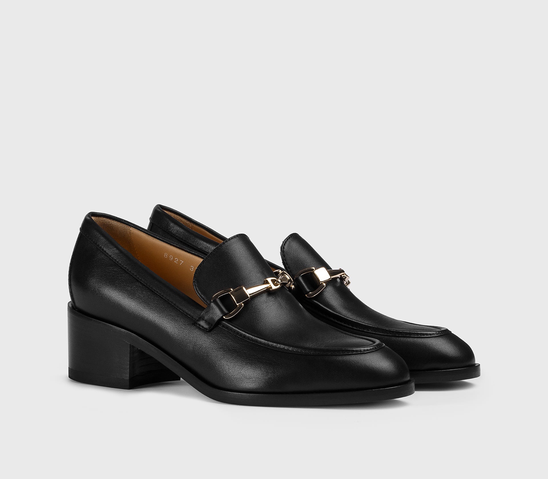 doucal-s-dd8927-loafer-schwarz-absatz-kalbsleder image 3