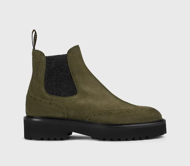 doucal-s-ankle-boots-dd8851-wingtip-gr-n-veloursleder image 1