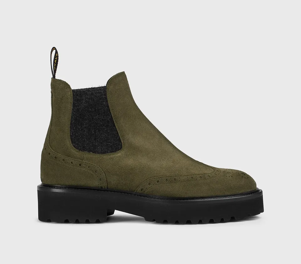 doucal-s-ankle-boots-dd8851-wingtip-gr-n-veloursleder image 1