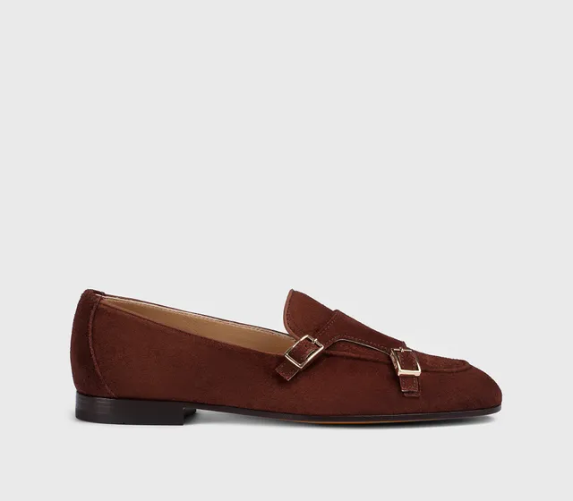 doucal-s-buckles-dd8877-monkstrap-wood-velours-damen image 1