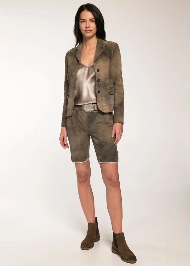 beckert-cathryn-damen-lederhose-smoke-kurz-ziegenvelours image 1