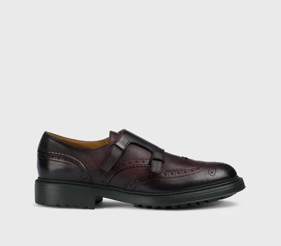 doucal-s-buckles-du3567henruf188-monkstrap-burgundy-kalbsleder image 1