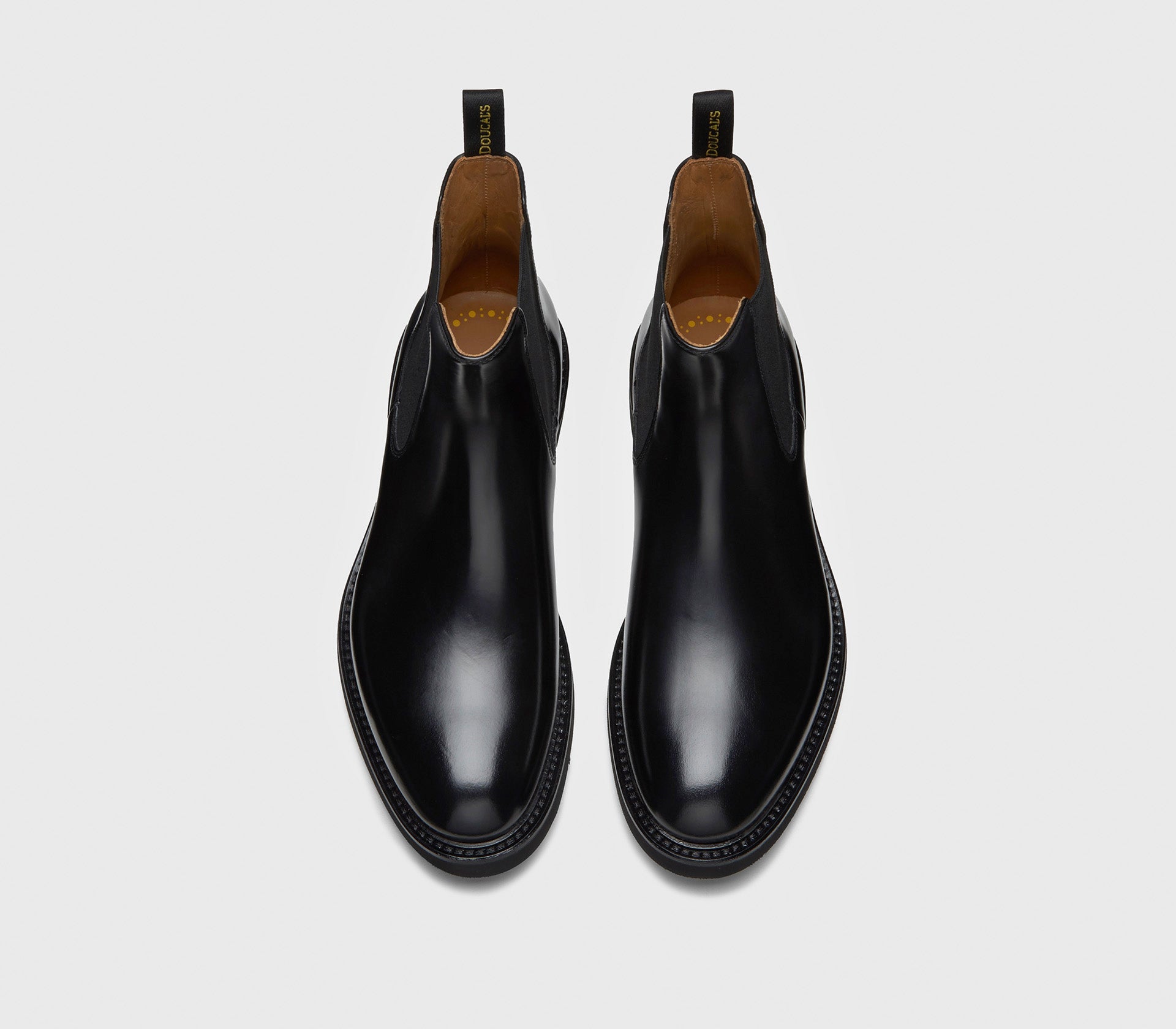 doucal-s-du1343genouf007-stiefelette-nero-schwarz-leder image 2