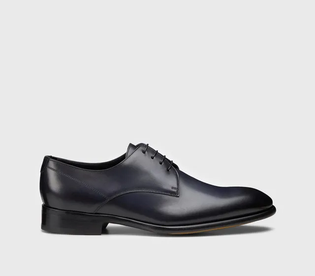 doucal-s-lace-ups-du1856-derby-schn-rschuh-blau-leder image 1