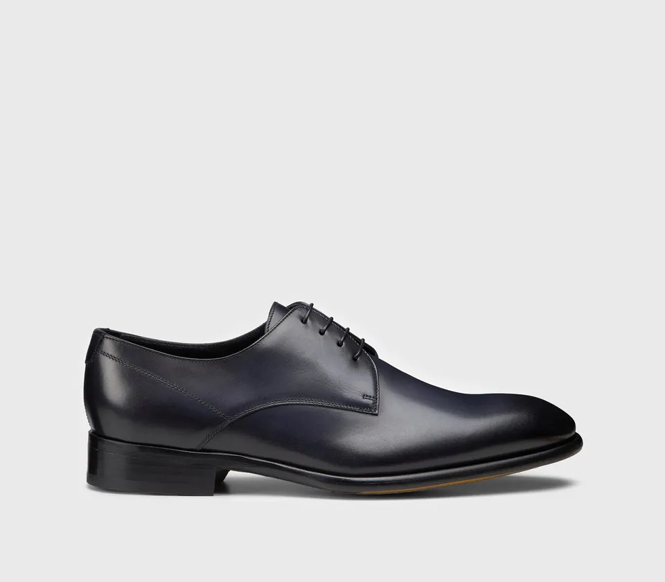 doucal-s-lace-ups-du1856-derby-schn-rschuh-blau-leder image 1