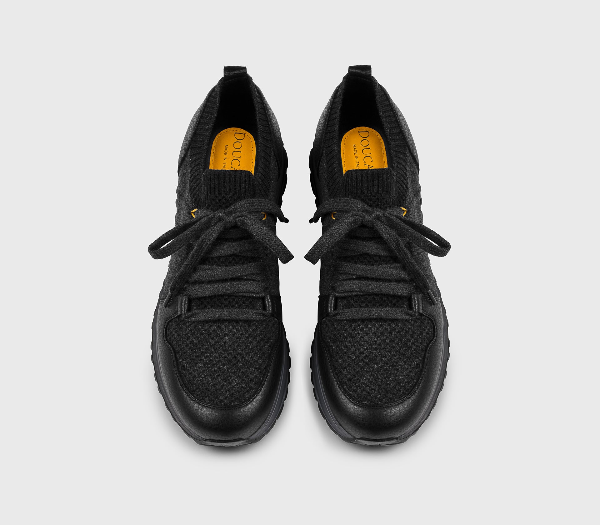 doucal-s-sneakers-du3221-sneaker-leder-wolle-schwarz image 2