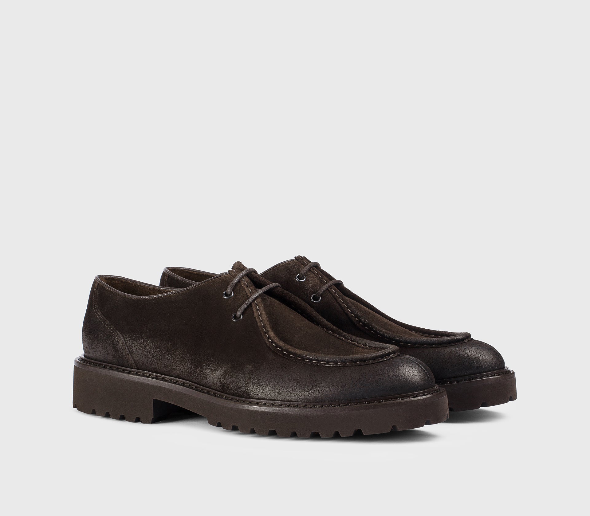 doucal-s-lace-ups-du2737-derby-schn-rschuh-erdbraun-velours image 3