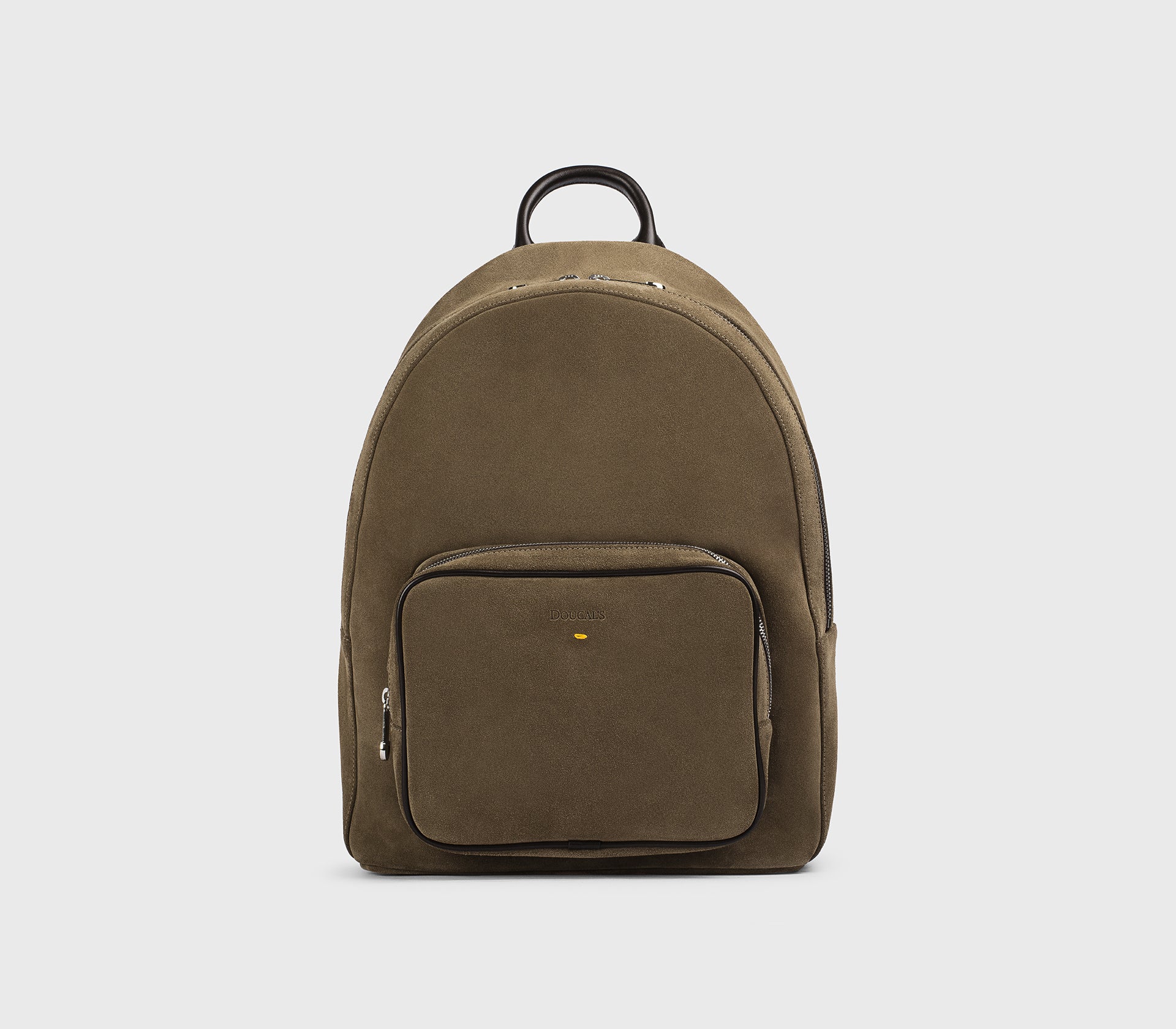 doucal-s-rucksack-leder-velours-herren-kakaobraun-laptopfach image 1