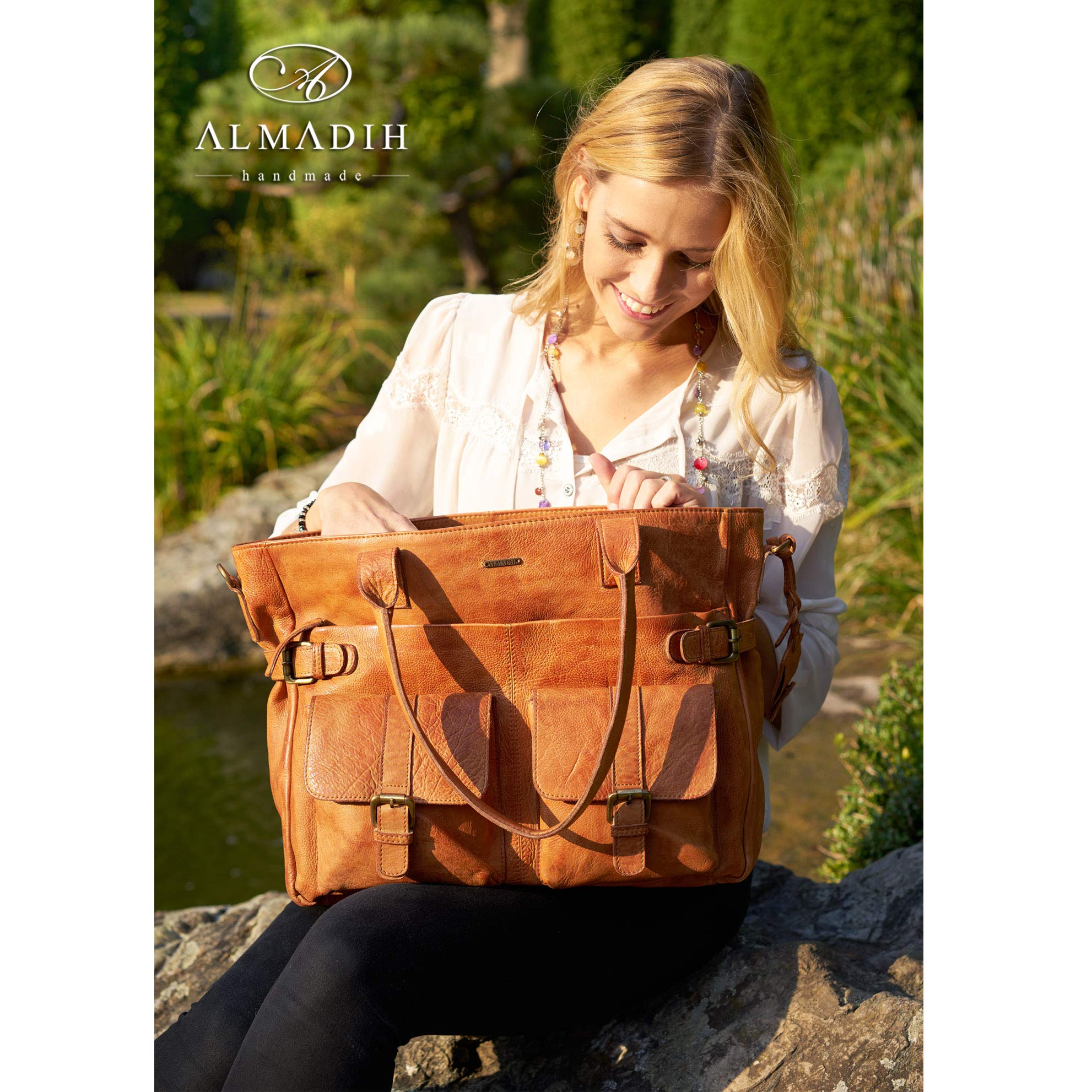 almadih-taschen-eva-schultertasche-leder-vintage-a4 image 7