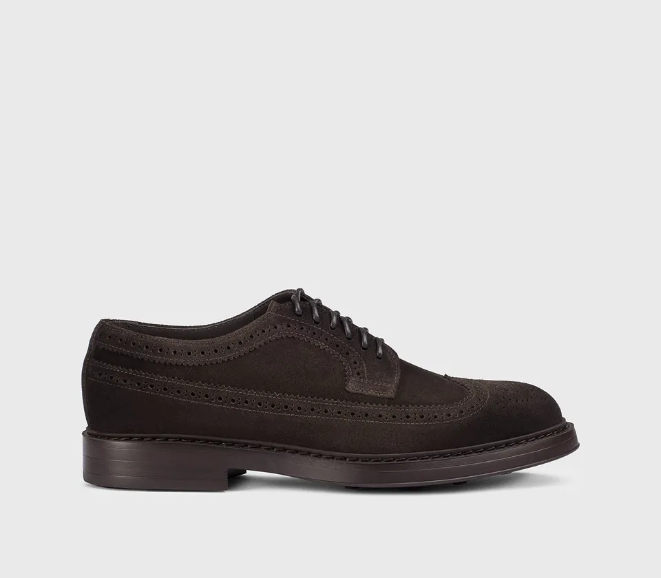 doucal-s-lace-ups-derby-wingtip-schn-sschuh-terre-veloursleder image 1
