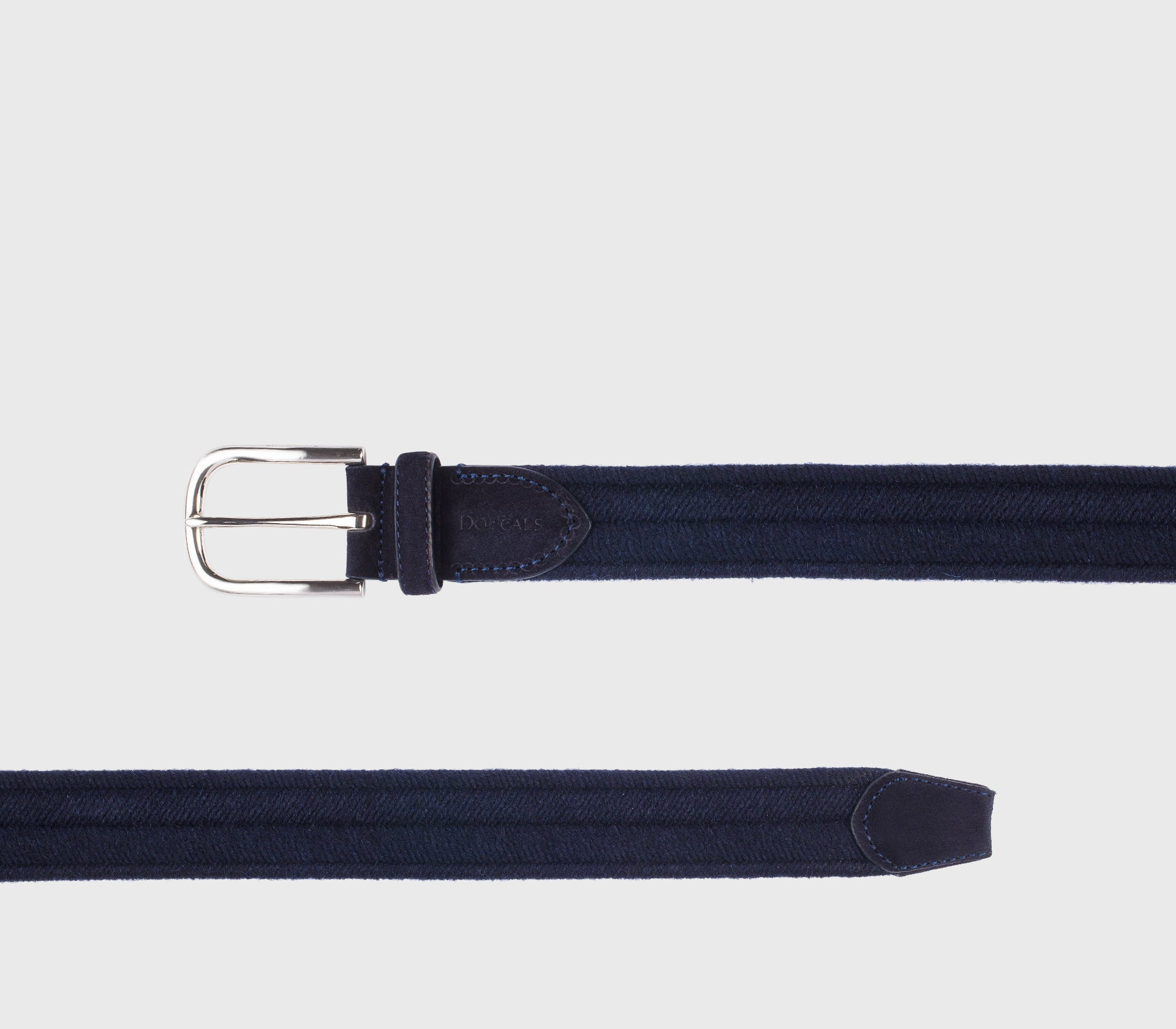 doucal-s-belts-flechtg-rtel-herren-blau-wolle-verstellbar image 2