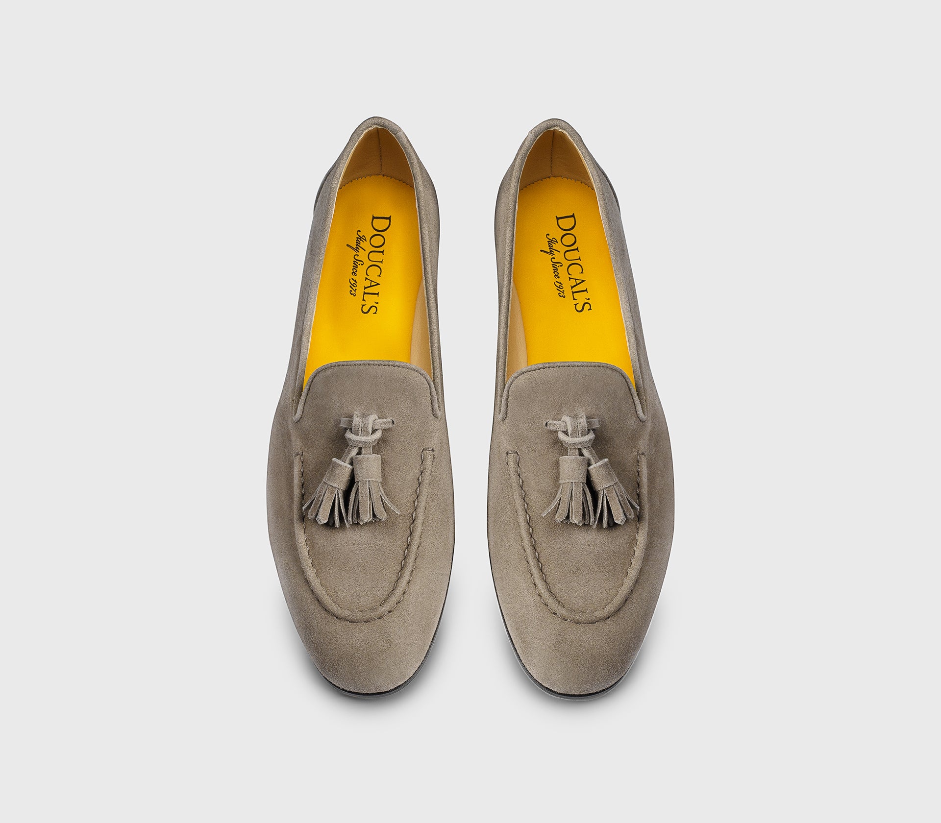 doucal-s-loafers-mokassin-quasten-velours-grau-damen image 2