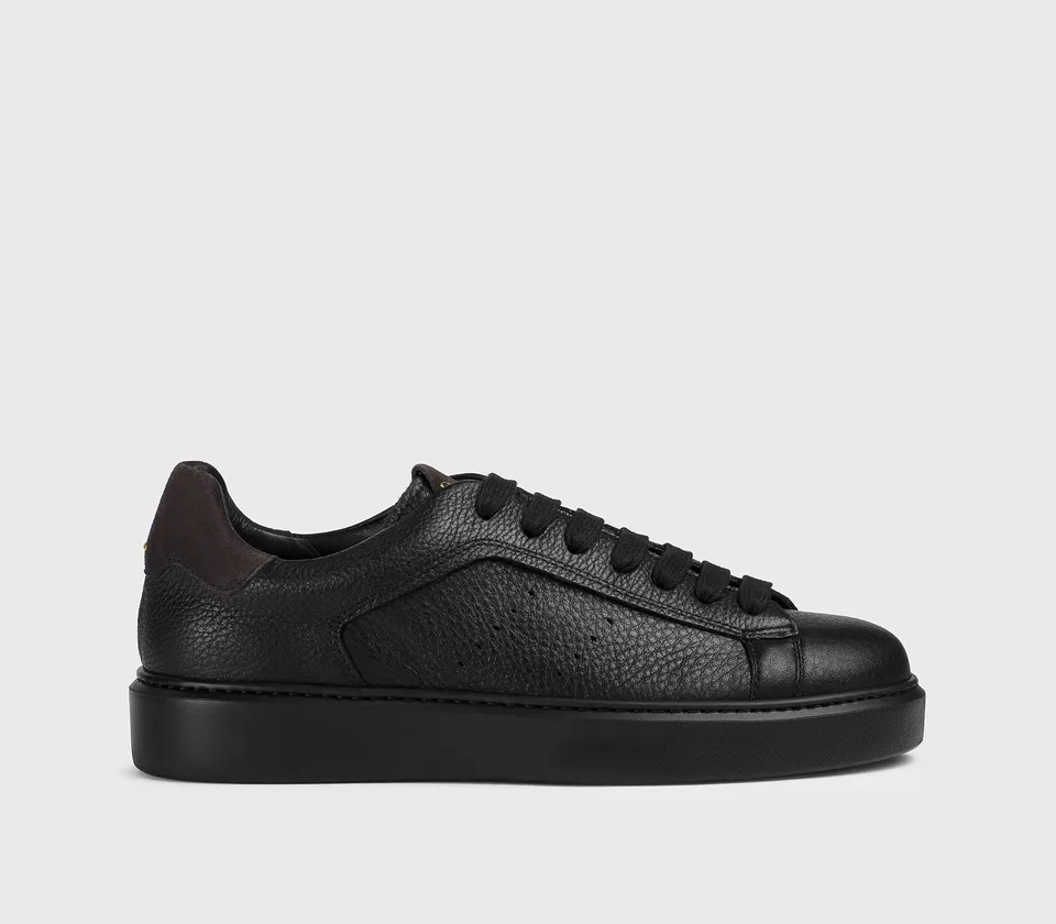 doucal-s-sneakers-du2852-sneaker-schwarz-leder-velours image 1