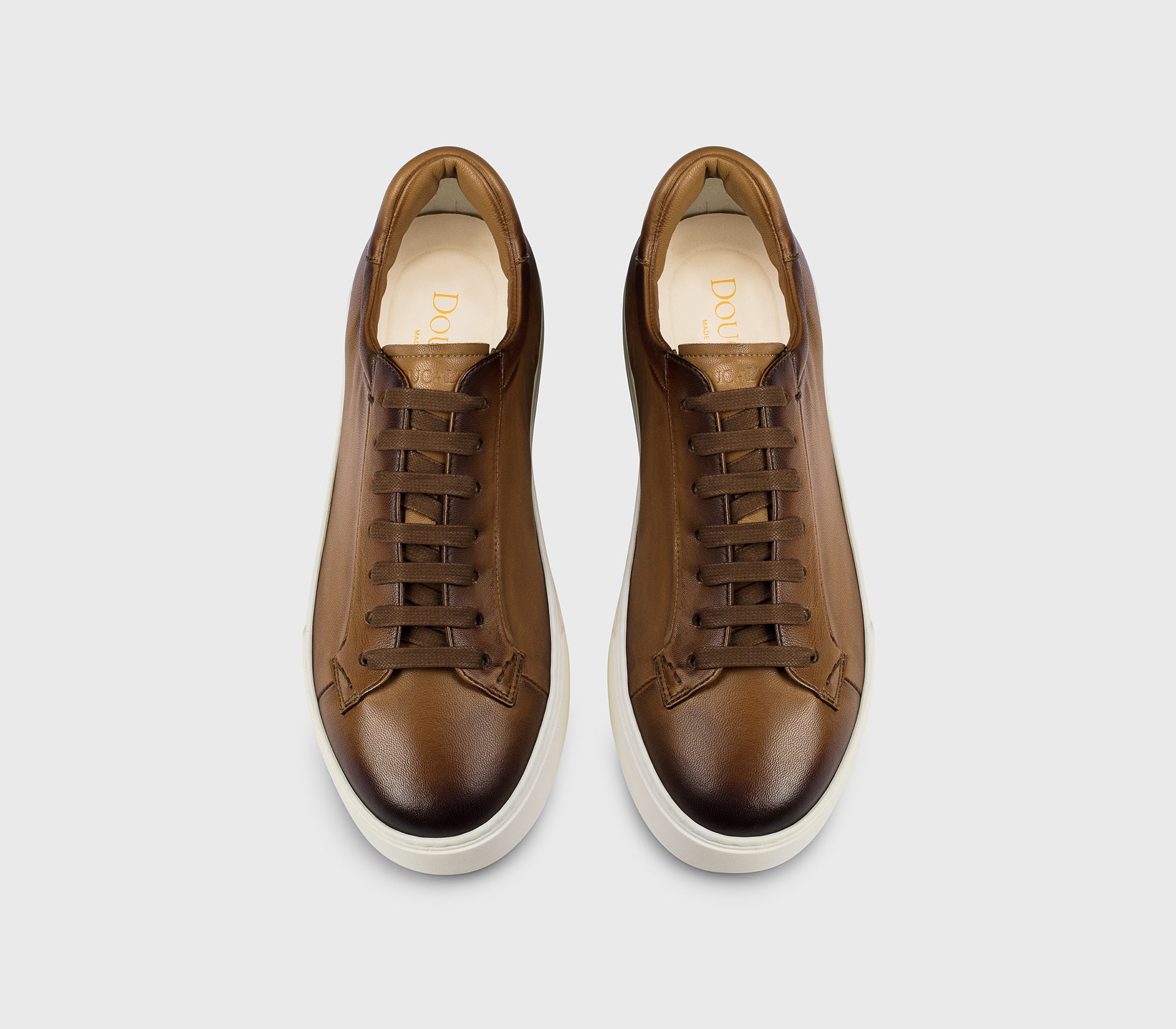 doucal-s-sneakers-du3552-ledersneaker-cognac-schafnappa image 2