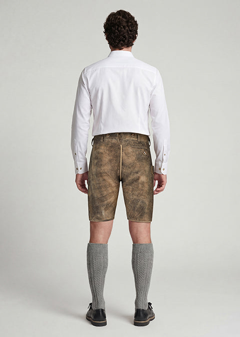 beckert-traunstein-wildbock-lederhose-kurz-mushroom-braun image 3