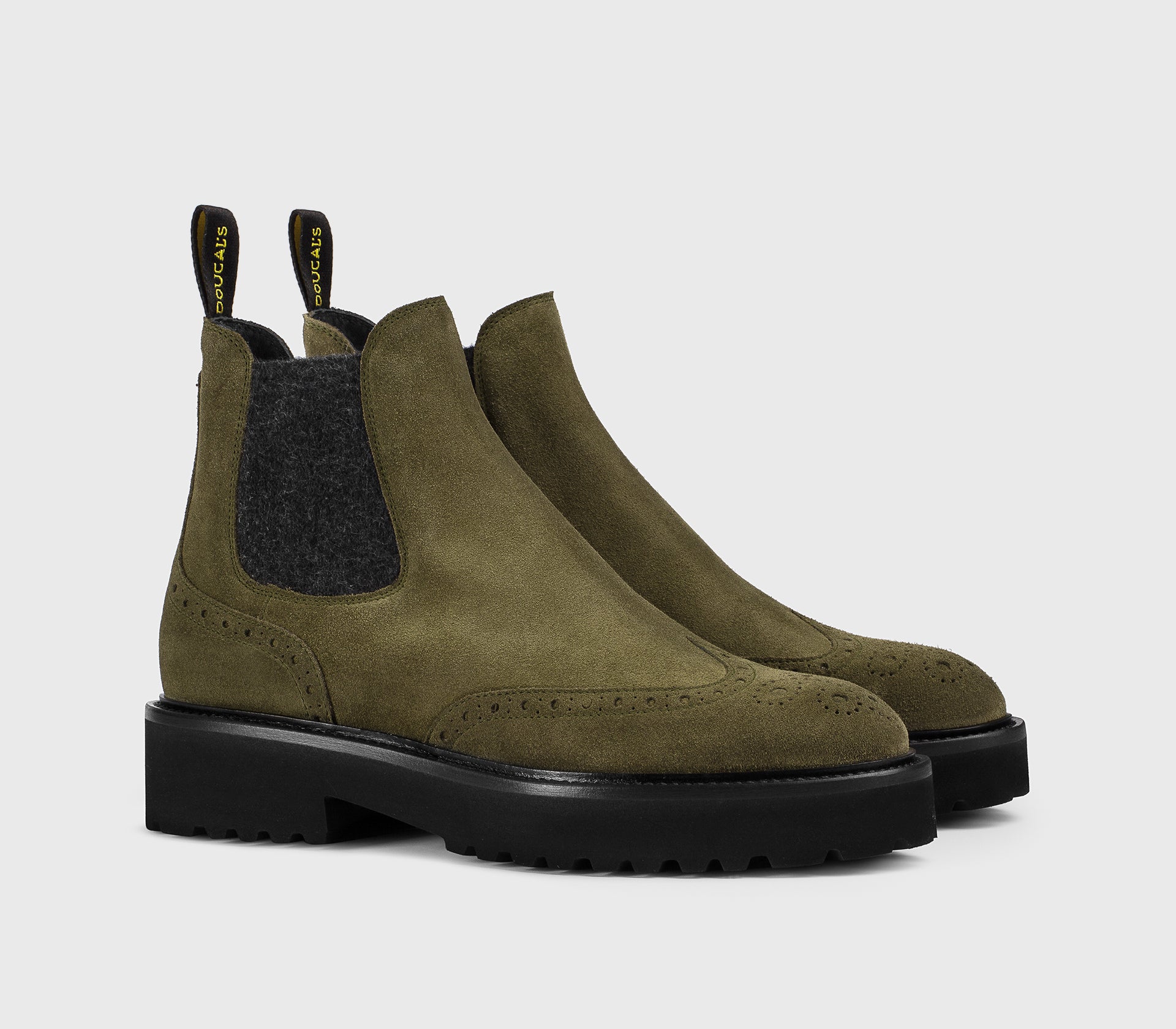 doucal-s-ankle-boots-dd8851-wingtip-gr-n-veloursleder image 3