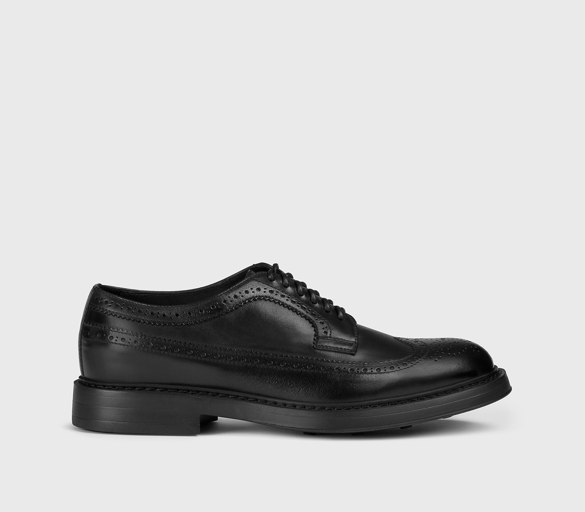 doucal-s-lace-ups-du2523-schn-rschuh-schwarz-leder-wingtip image 1