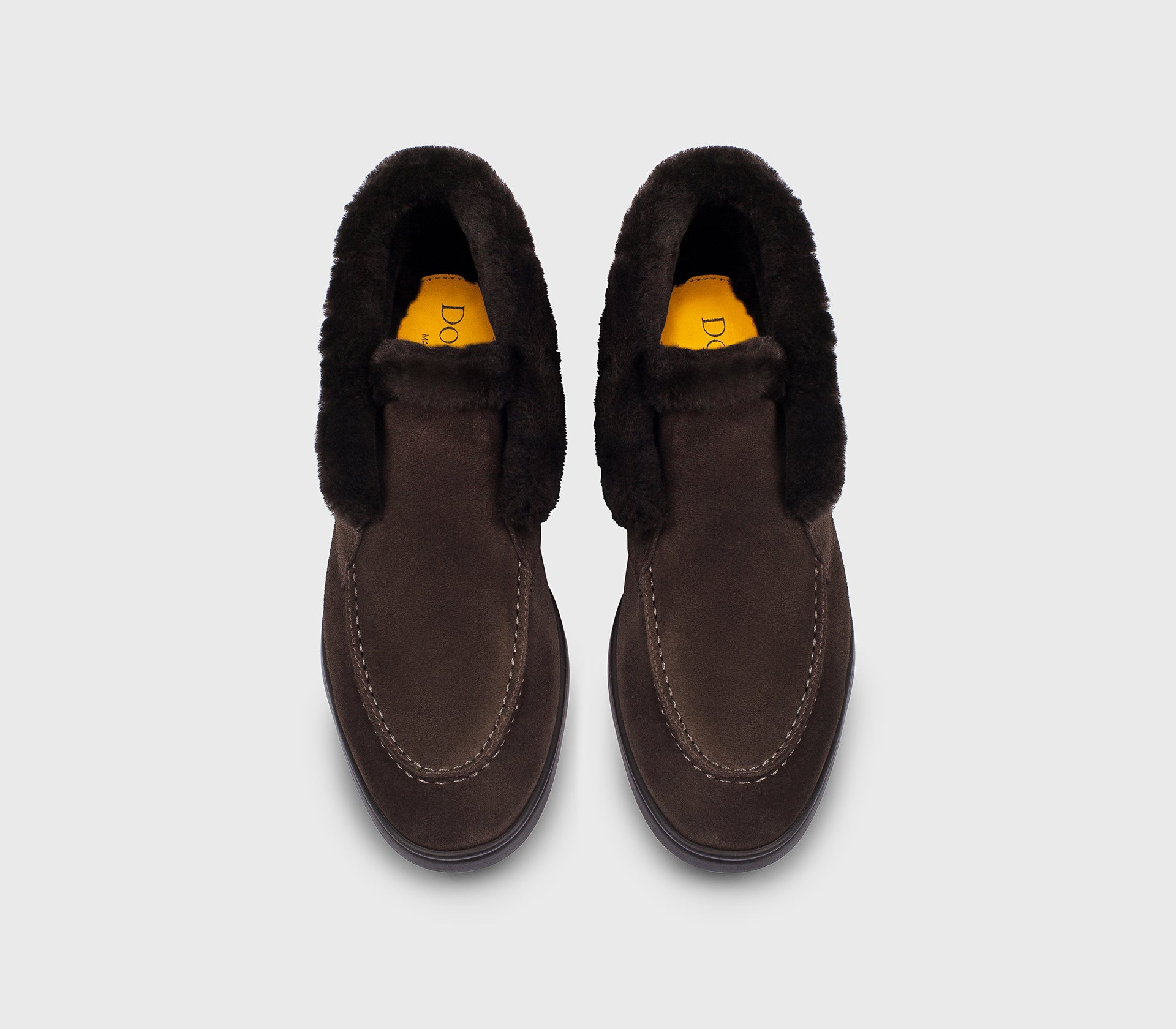 doucal-s-lace-ups-desert-boot-mahagoni-velours-fell image 2