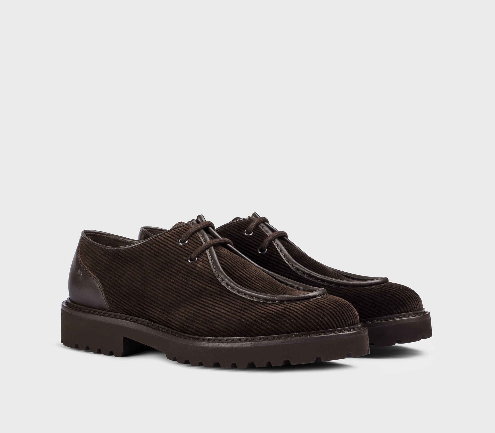 doucal-s-derby-schn-rschuh-mahagoni-samt-gummisohle image 3