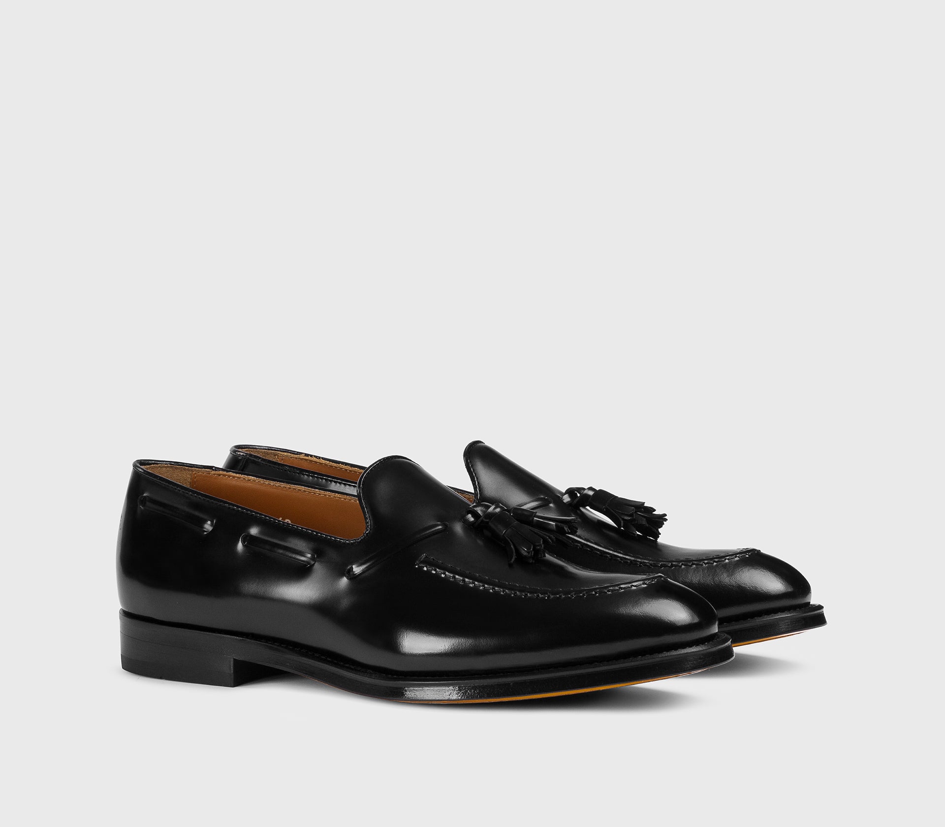 doucal-s-loafers-du3339-mokassin-nero-quasten-ledersohle image 3