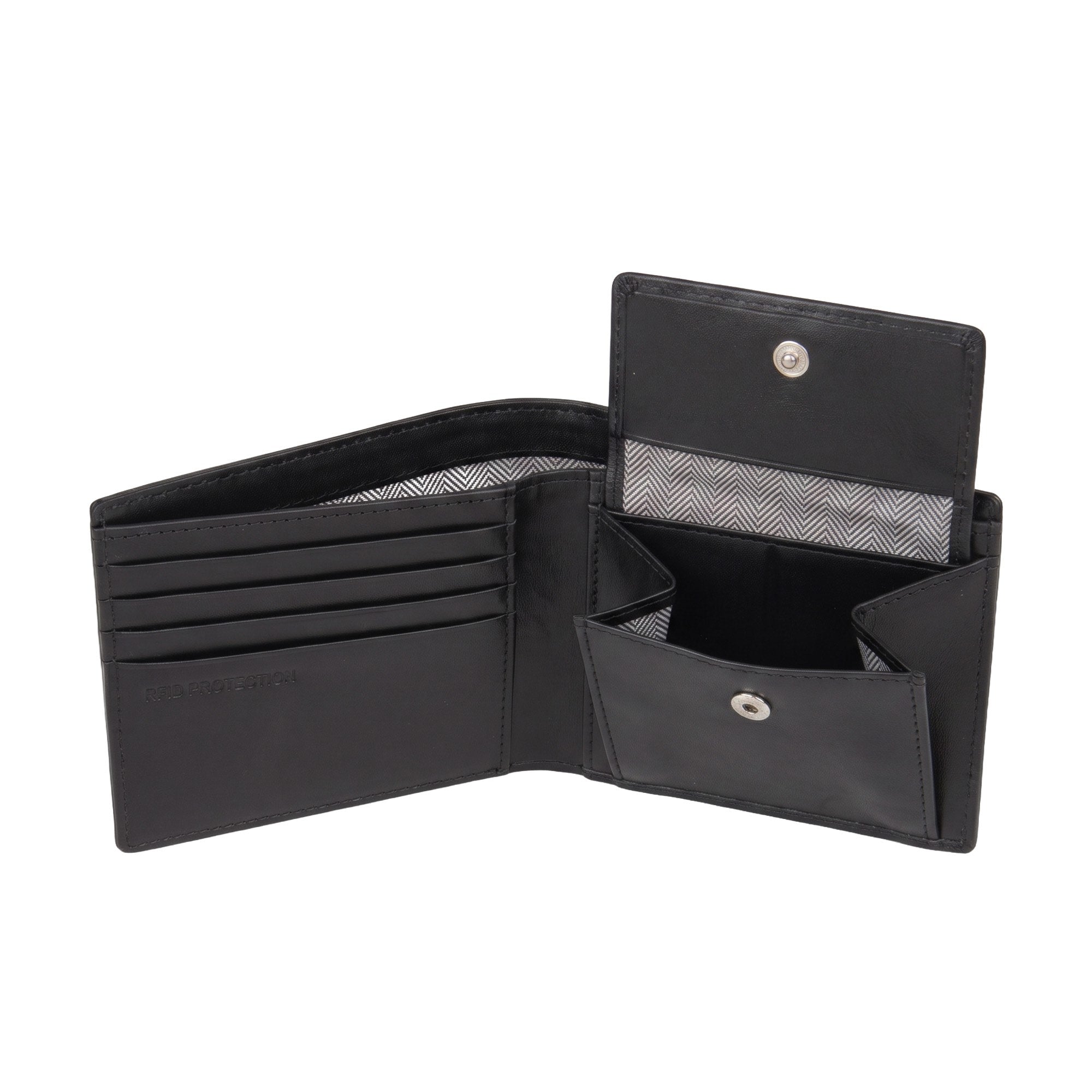 gentlemen-s-geldbeutel-bifold-portemonnaie-leder-schwarz image 3