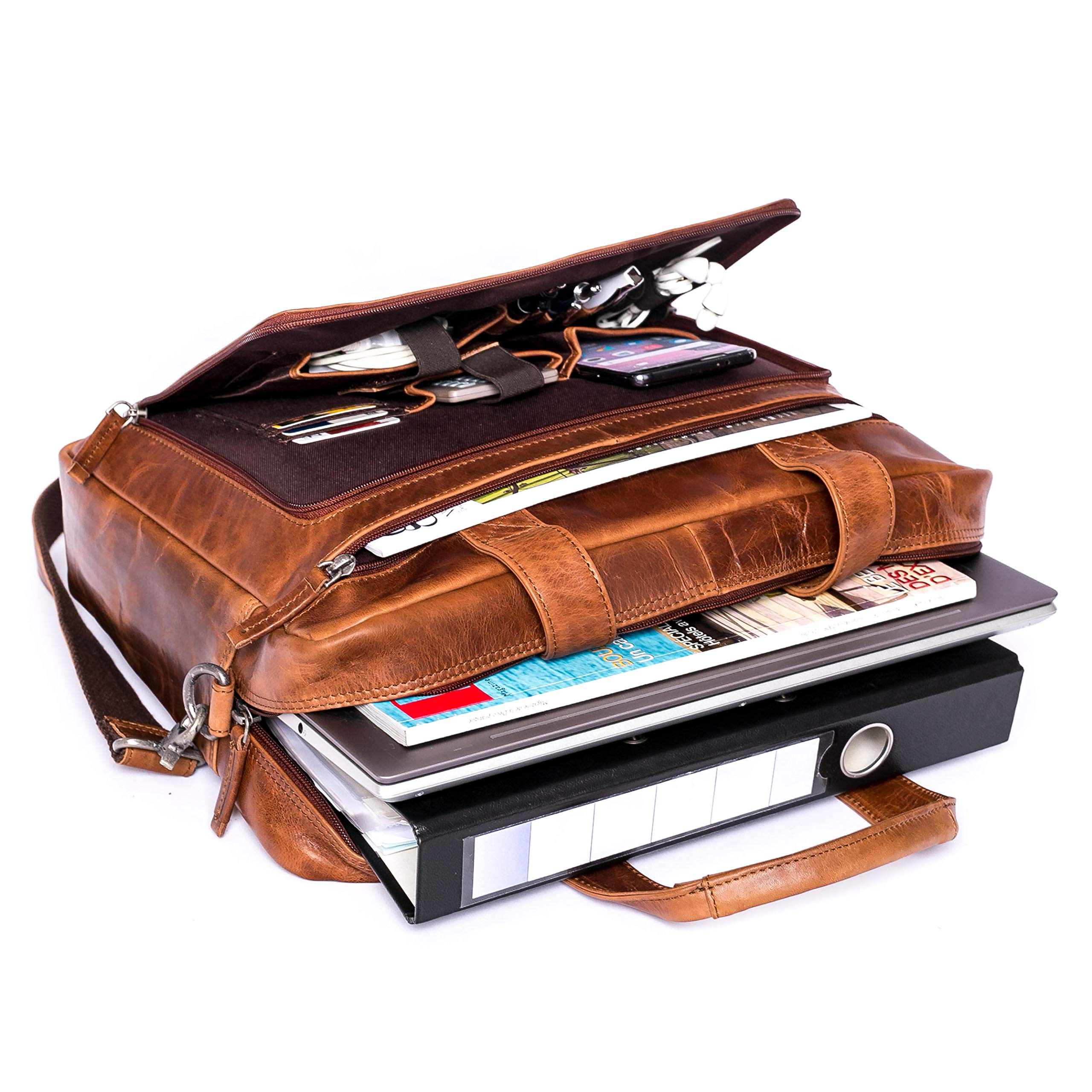 almadih-taschen-bruno-laptoptasche-15-zoll-leder-braun-antik image 5