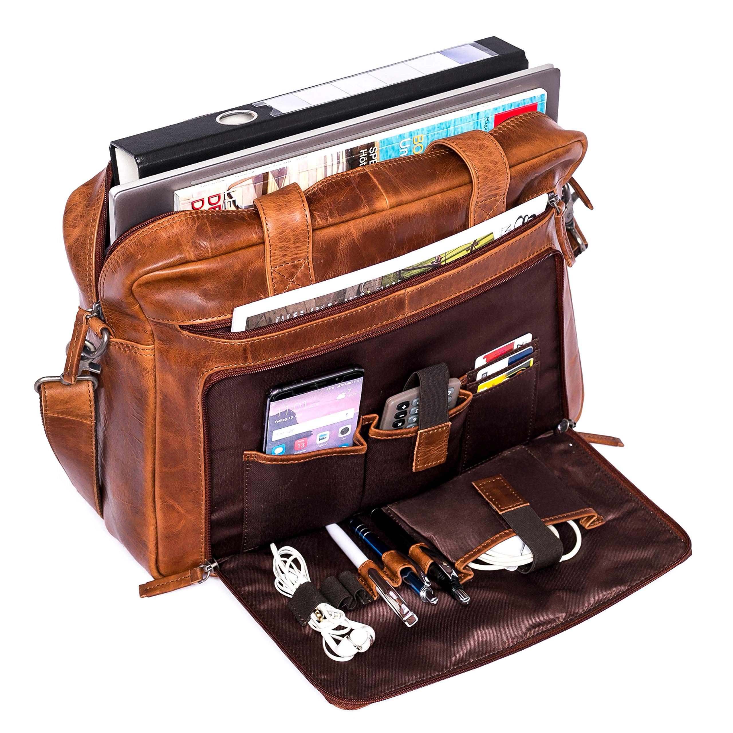 almadih-taschen-bruno-laptoptasche-15-zoll-leder-braun-antik image 4