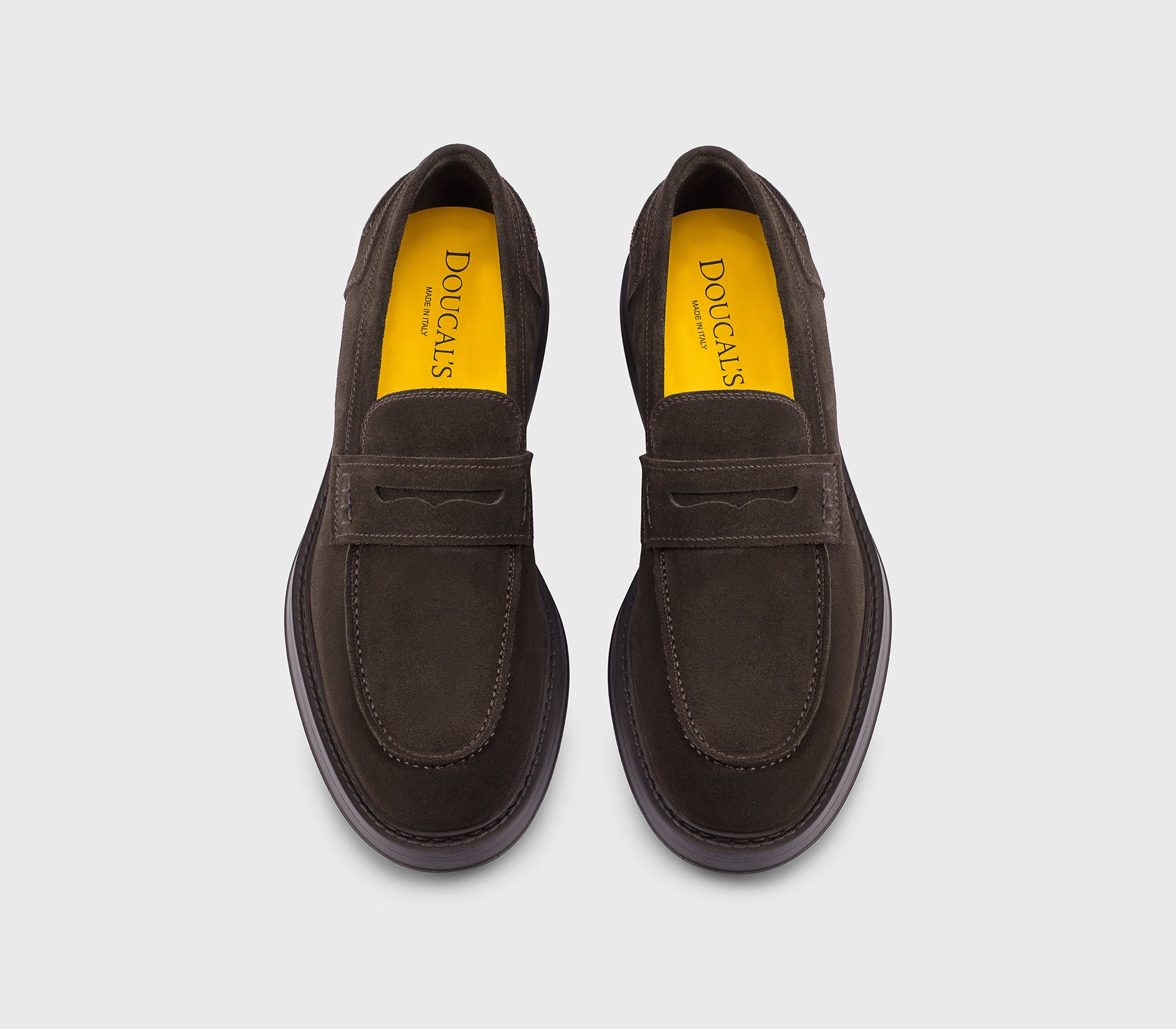 doucal-s-loafers-penny-mokassin-veloursleder-terre image 2