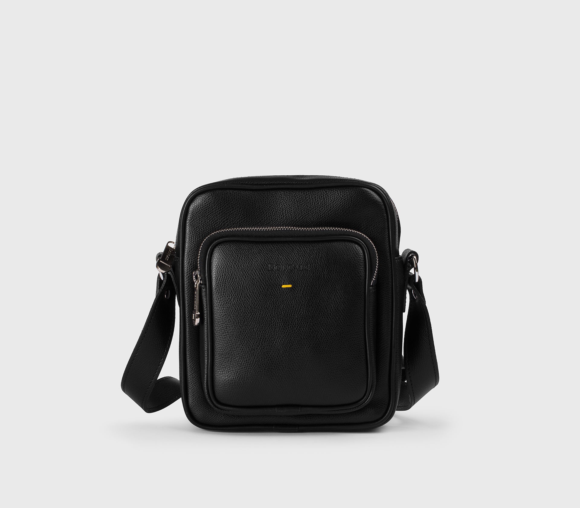 doucal-s-bags-db0021-umh-ngetasche-schwarz-gekrispeltes-leder image 1