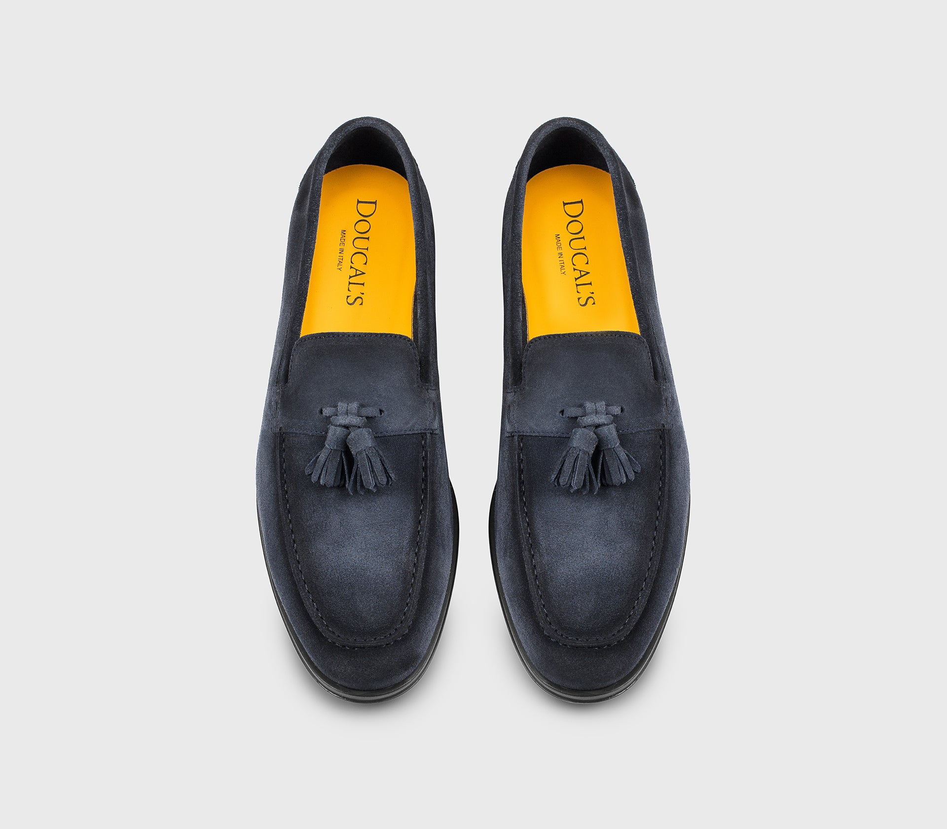 doucal-s-loafers-du3383-mokassin-blau-velours-quasten-herren image 2