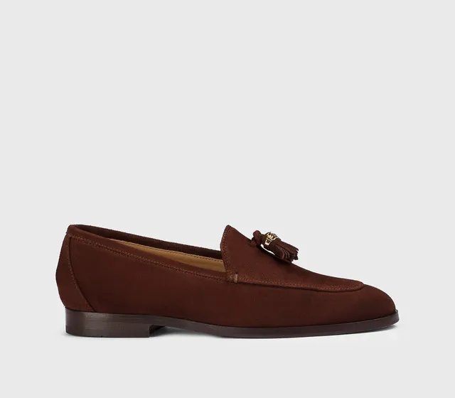 doucal-s-loafers-dd8943eleauf252-mokassin-wood-quasten-suede image 1