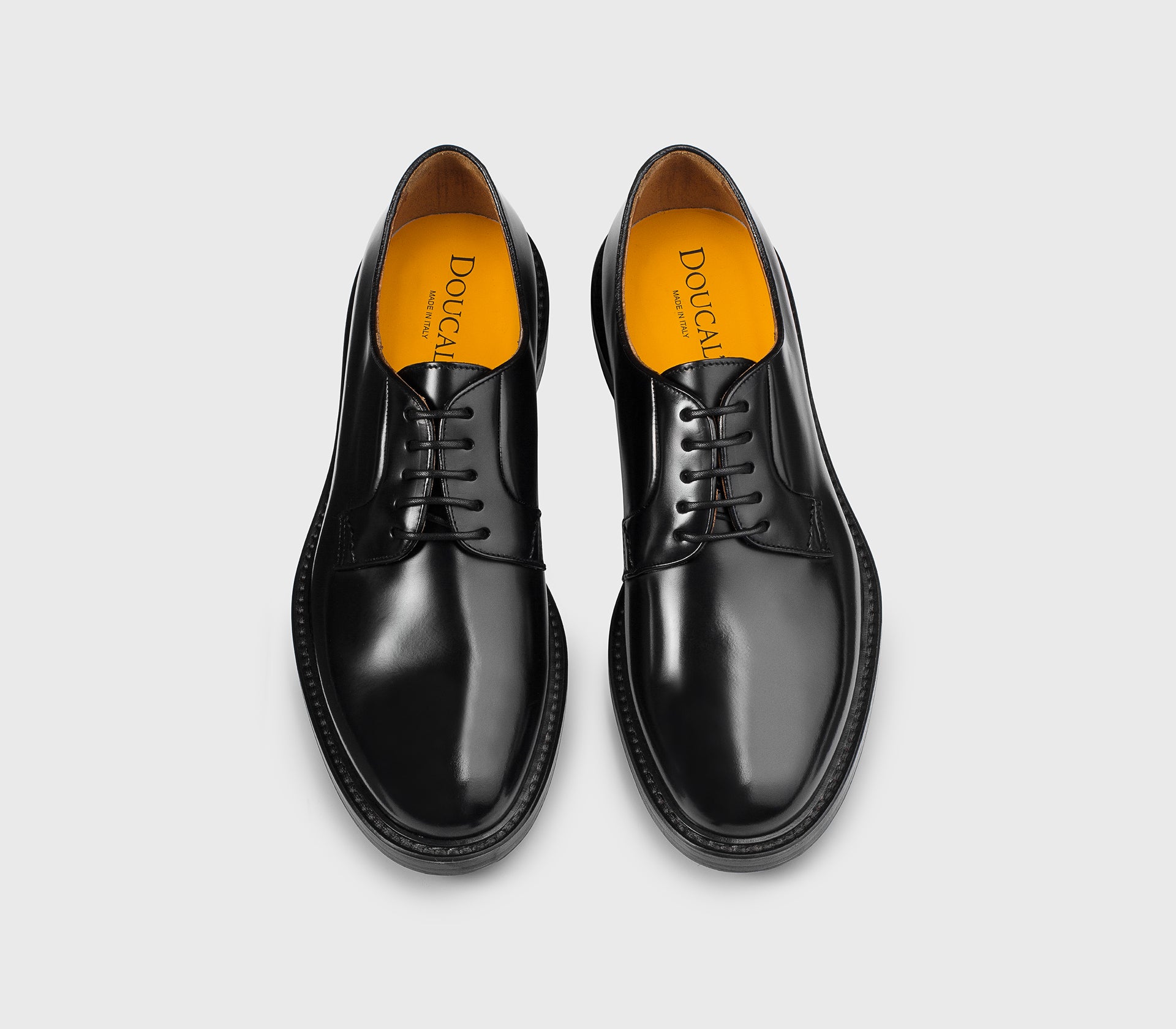 doucal-s-lace-ups-derby-schn-rschuh-schwarz-herren-leder image 2
