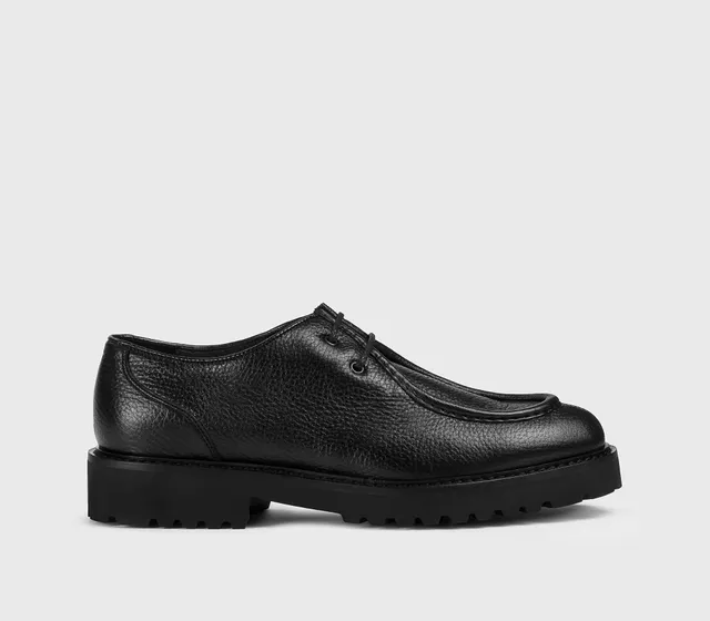 doucal-s-lace-ups-derby-schn-rschuh-hirschleder-schwarz image 1