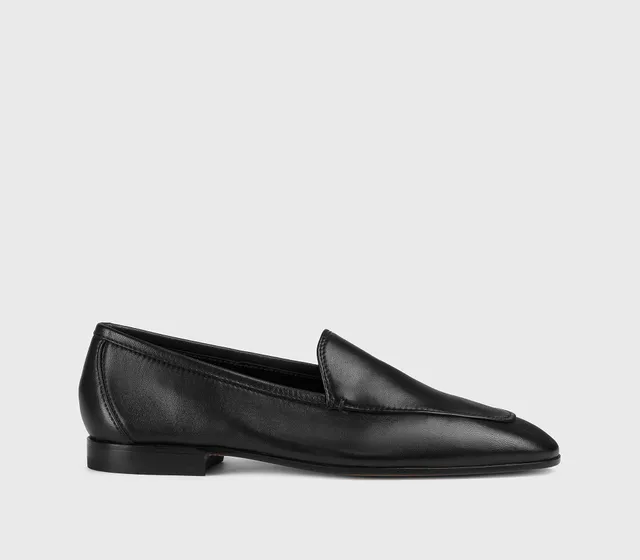 doucal-s-loafers-dd8879-mokassin-schwarz-leder-damen image 1