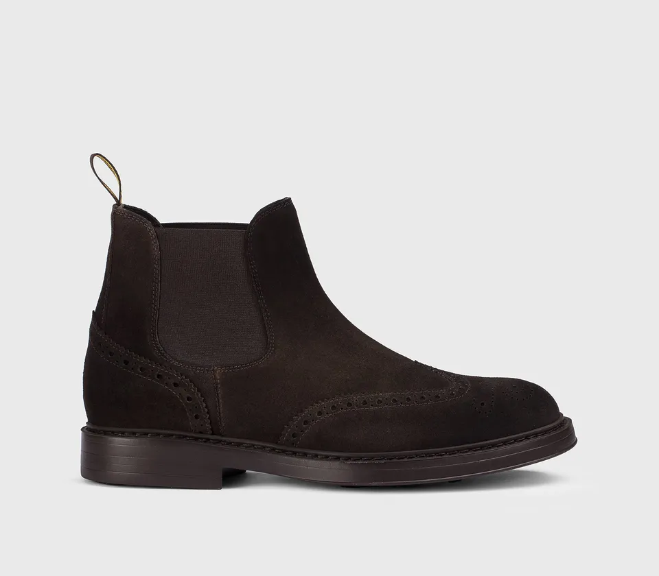 doucal-s-lace-ups-stiefelette-erdbraun-velours-blake image 1