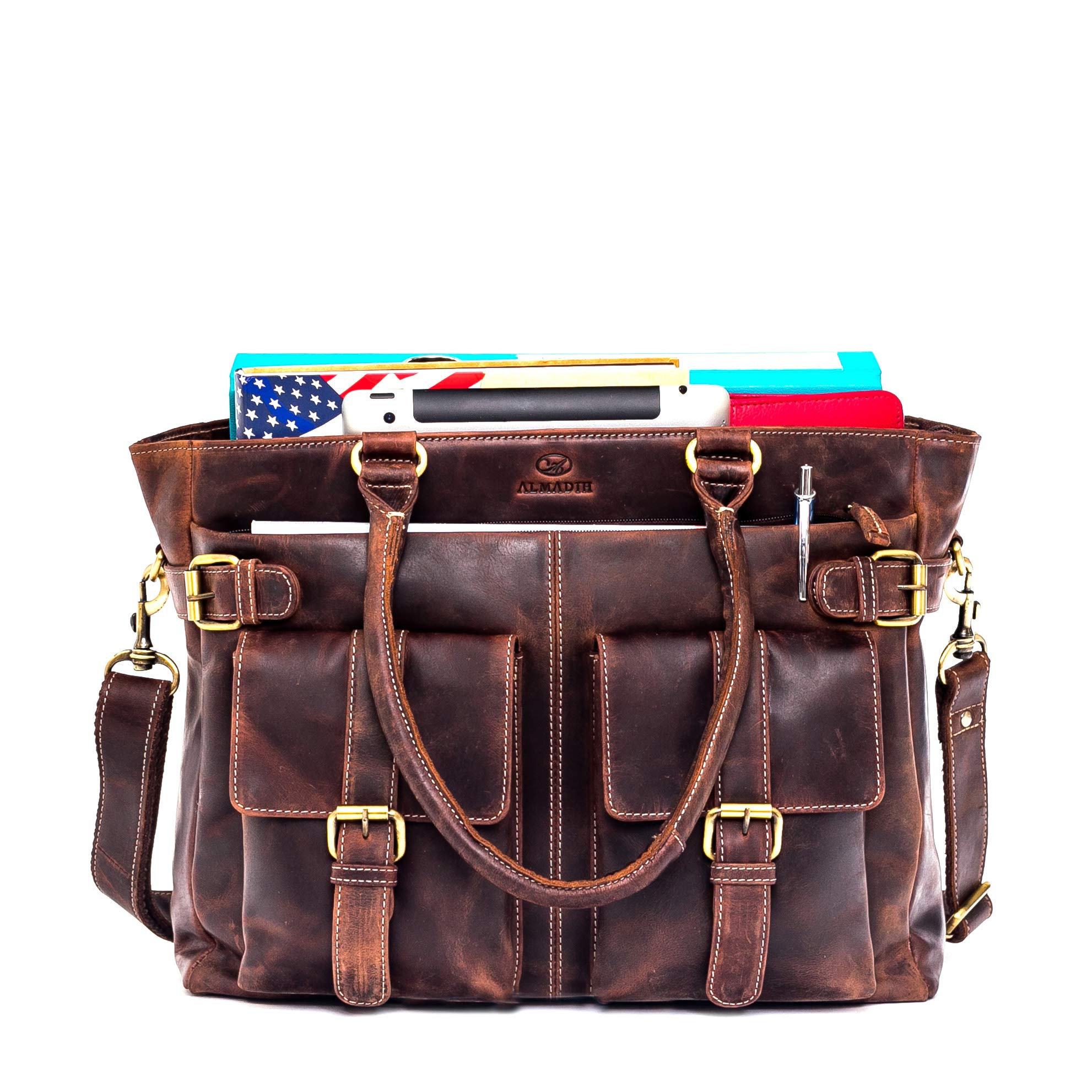almadih-taschen-eva-schultertasche-leder-vintage-a4 image 5