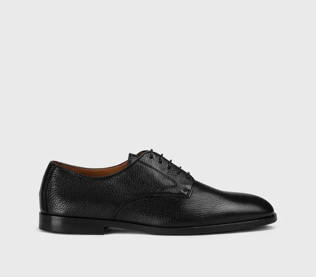 doucal-s-lace-ups-derby-schn-rschuh-schwarz-hirschleder image 1