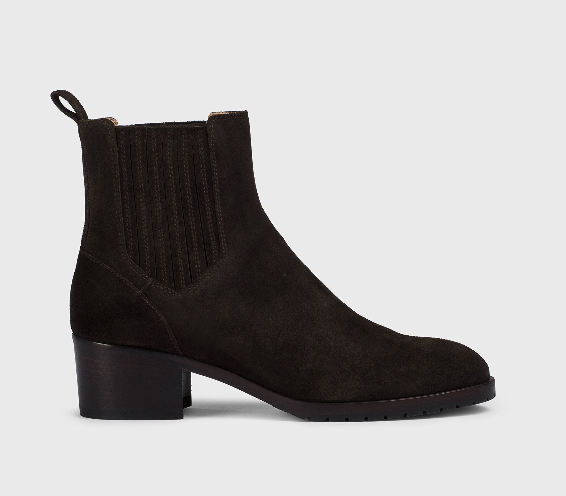 doucal-s-ankle-boots-stiefelette-velours-damen-mahagoni-absatz image 1