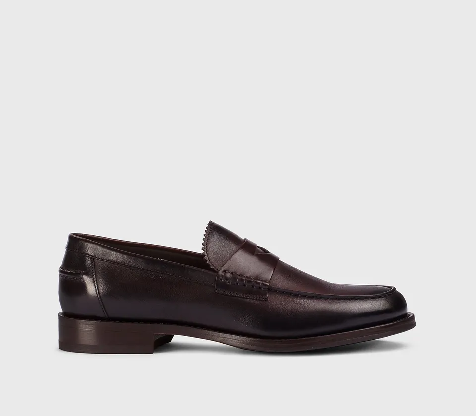 doucal-s-loafers-du3241-penny-burgunderrot-leder image 1
