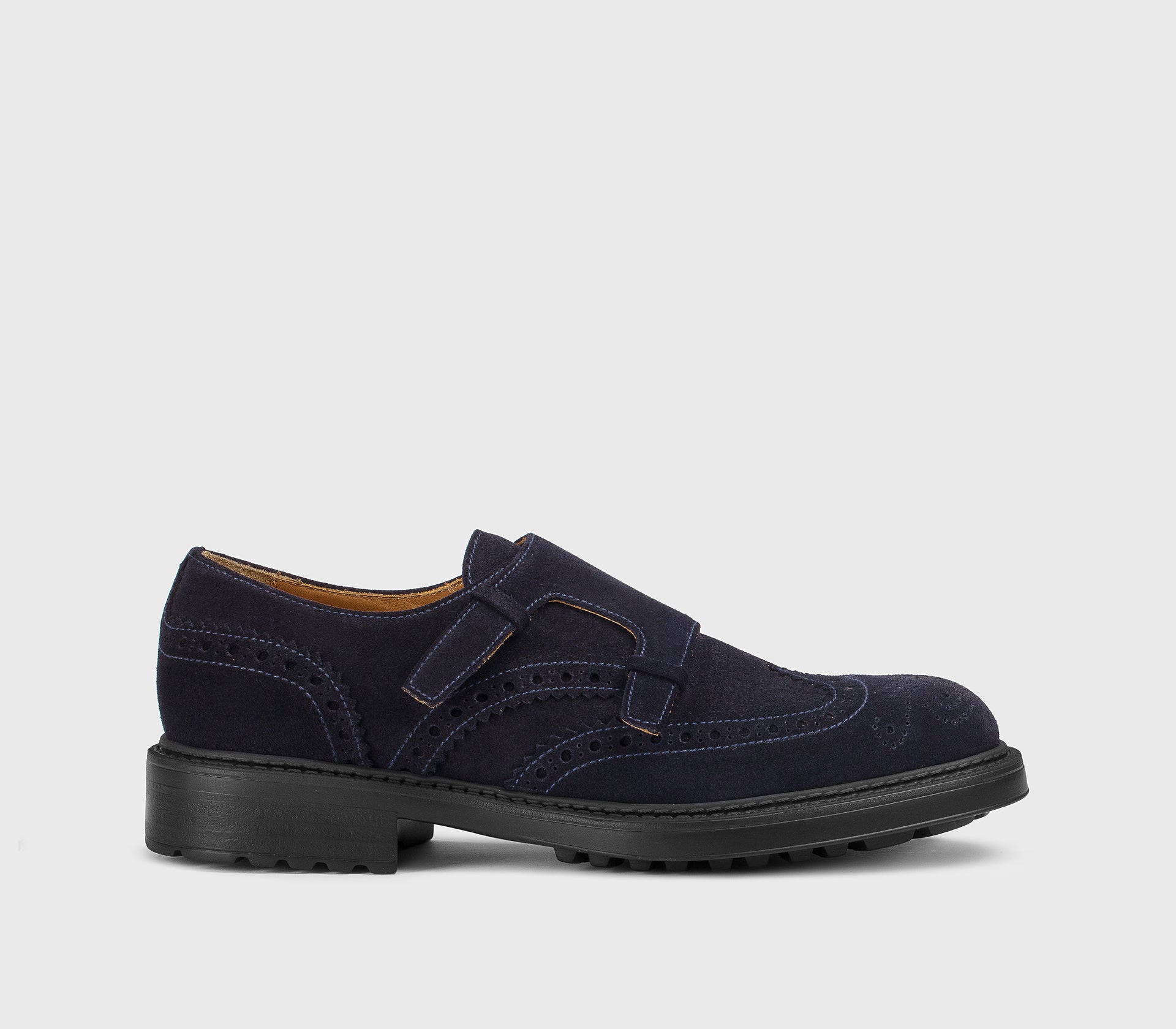 doucal-s-buckles-du3567-doppel-monkstrap-blau-veloursleder image 1