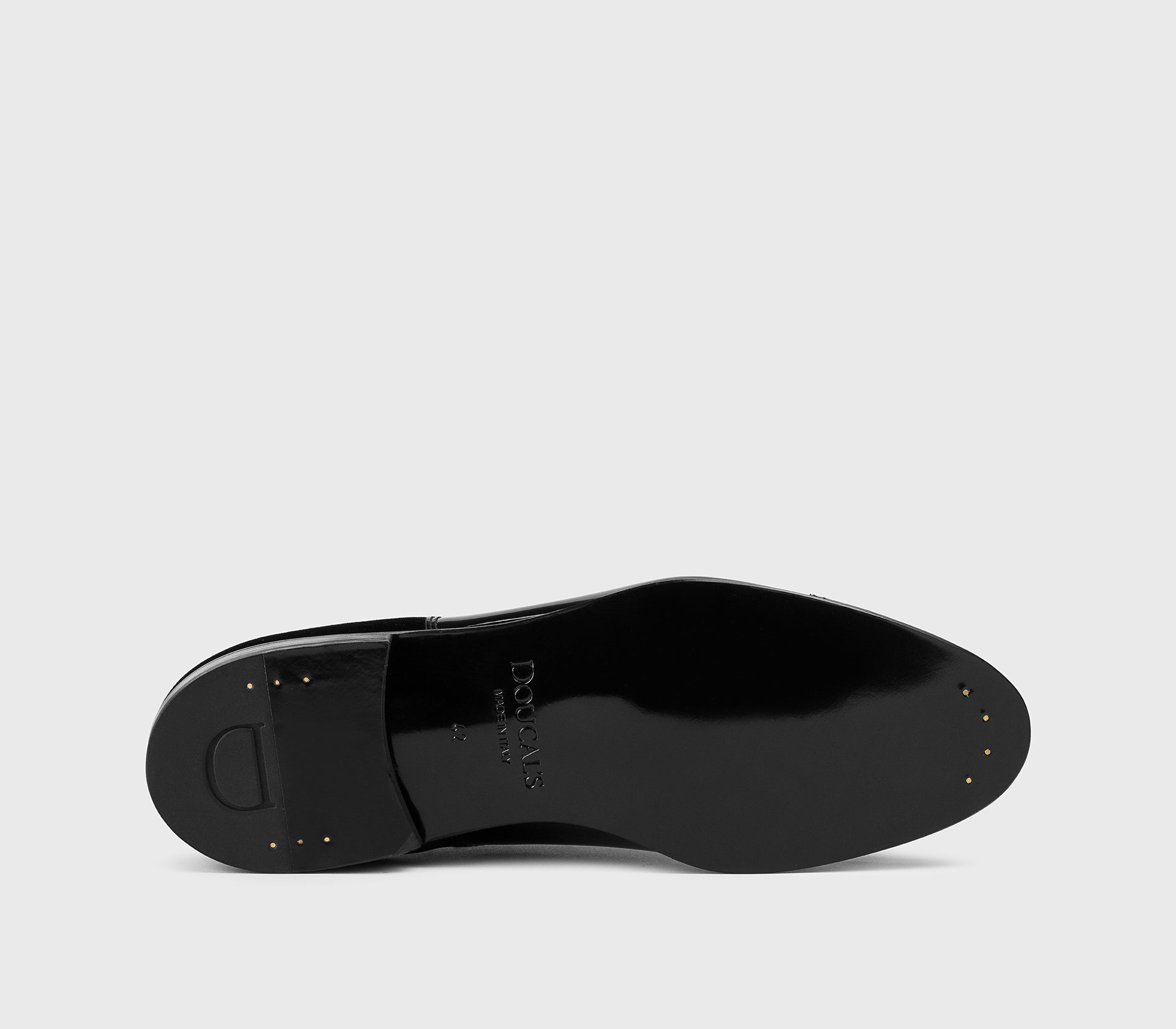 doucal-s-lace-ups-schn-rschuh-schwarz-lack-samt-ledersohle image 4