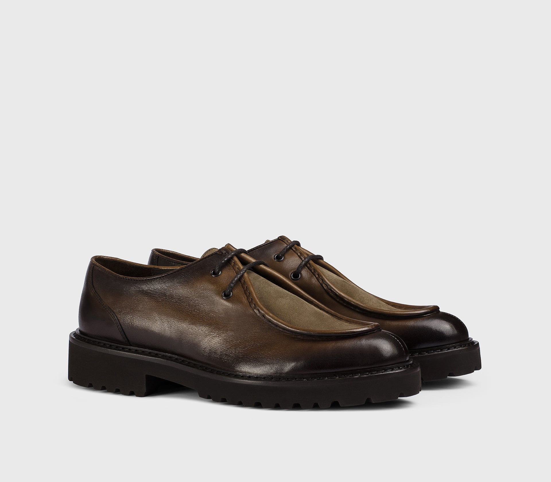 doucal-s-lace-ups-2-loch-derby-schn-sschuh-cacao-leder image 3