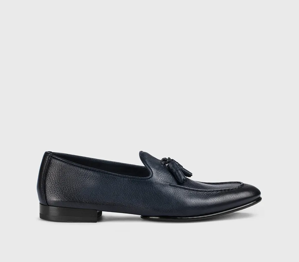 doucal-s-loafers-mokassin-blau-hirschleder-quasten image 1