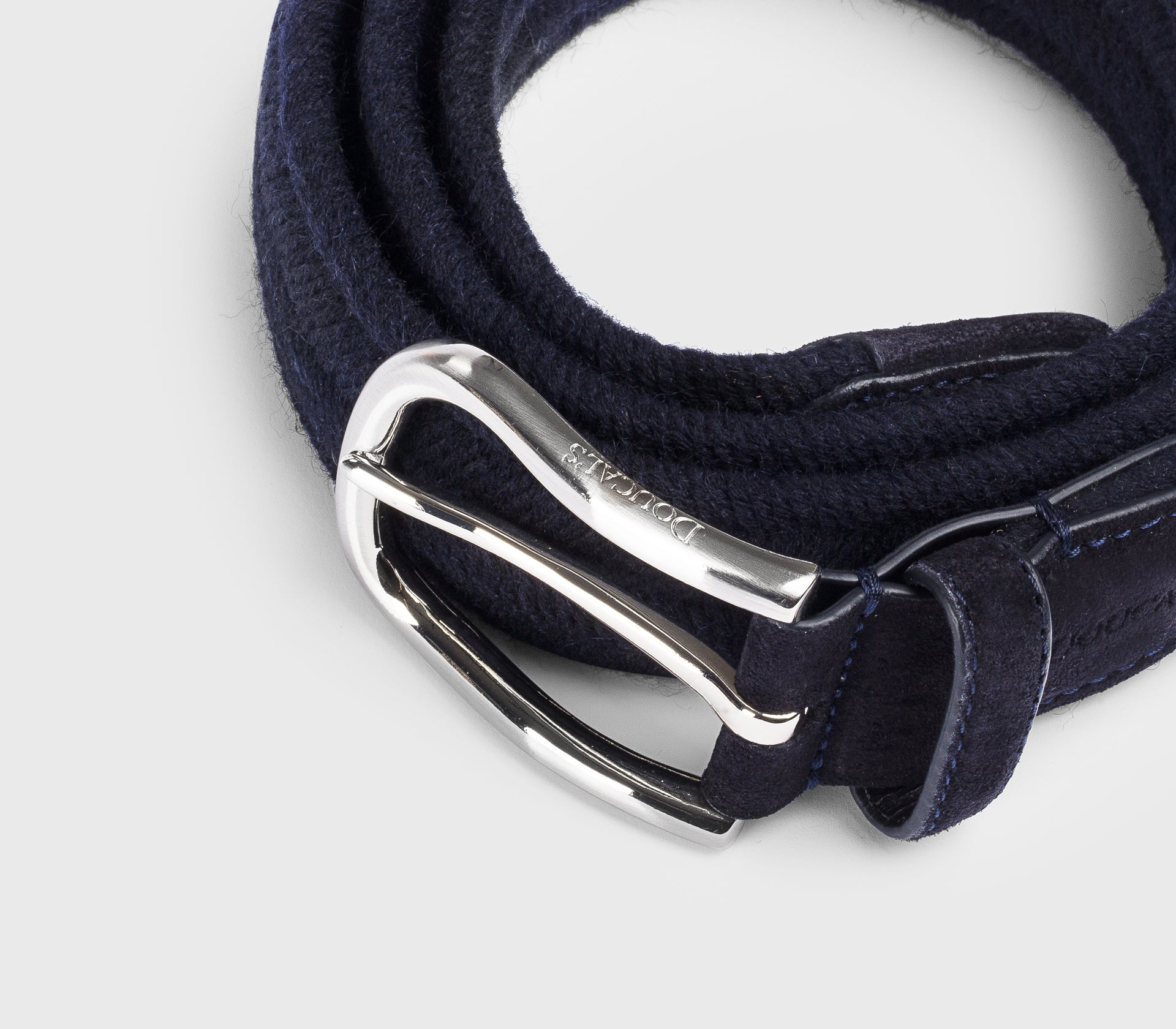 doucal-s-belts-flechtg-rtel-herren-blau-wolle-verstellbar image 3