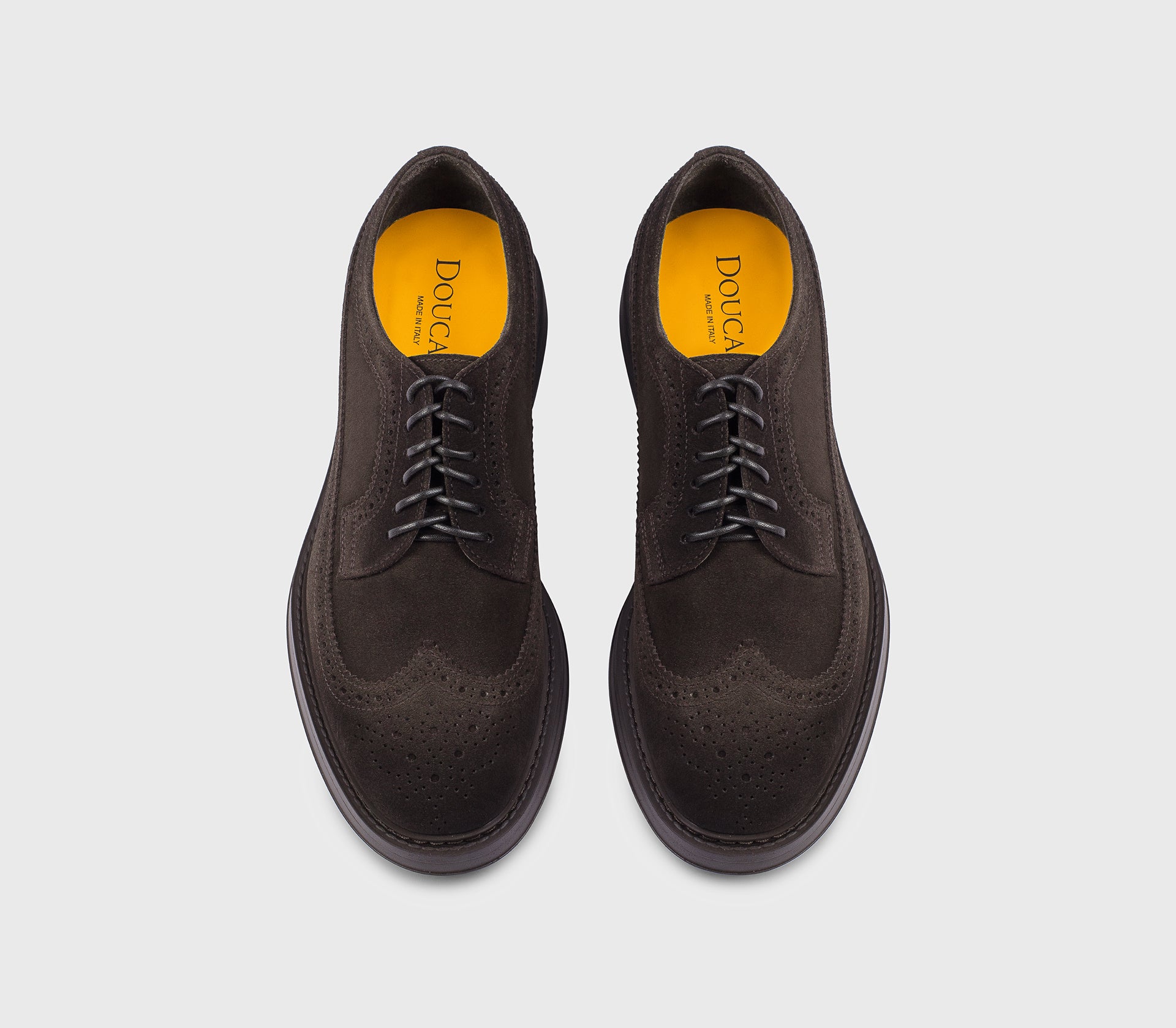 doucal-s-lace-ups-derby-wingtip-schn-sschuh-terre-veloursleder image 2