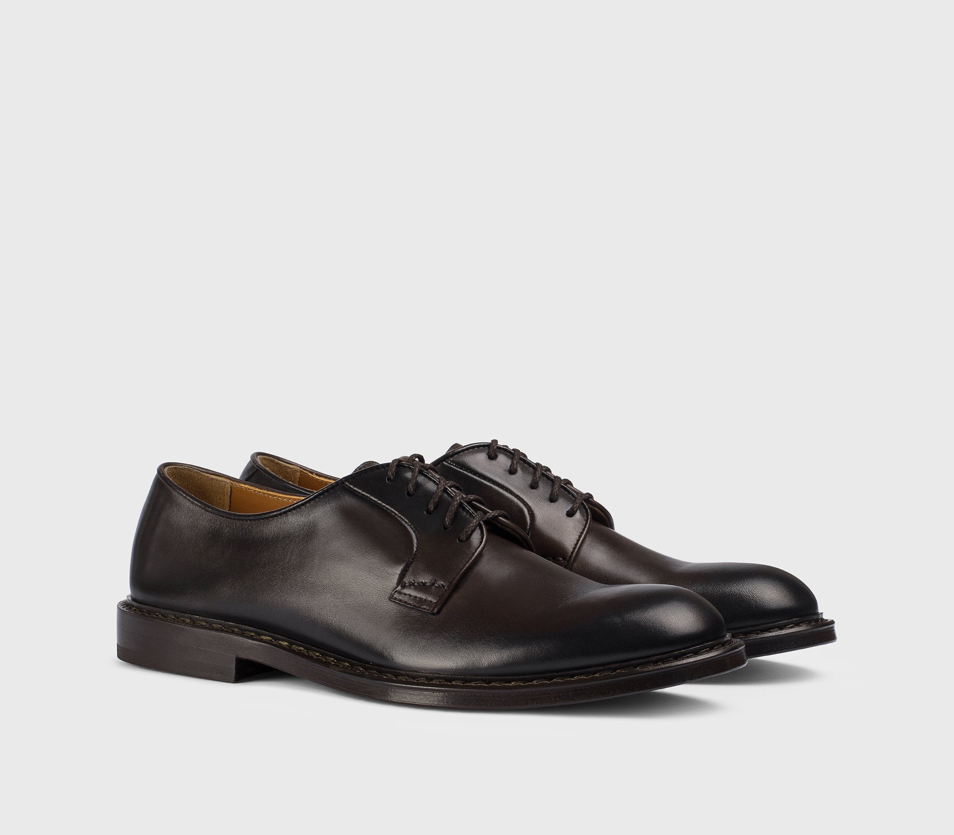 doucal-s-lace-ups-du1385-derby-schwarzbraun-ledersohle-herren image 3