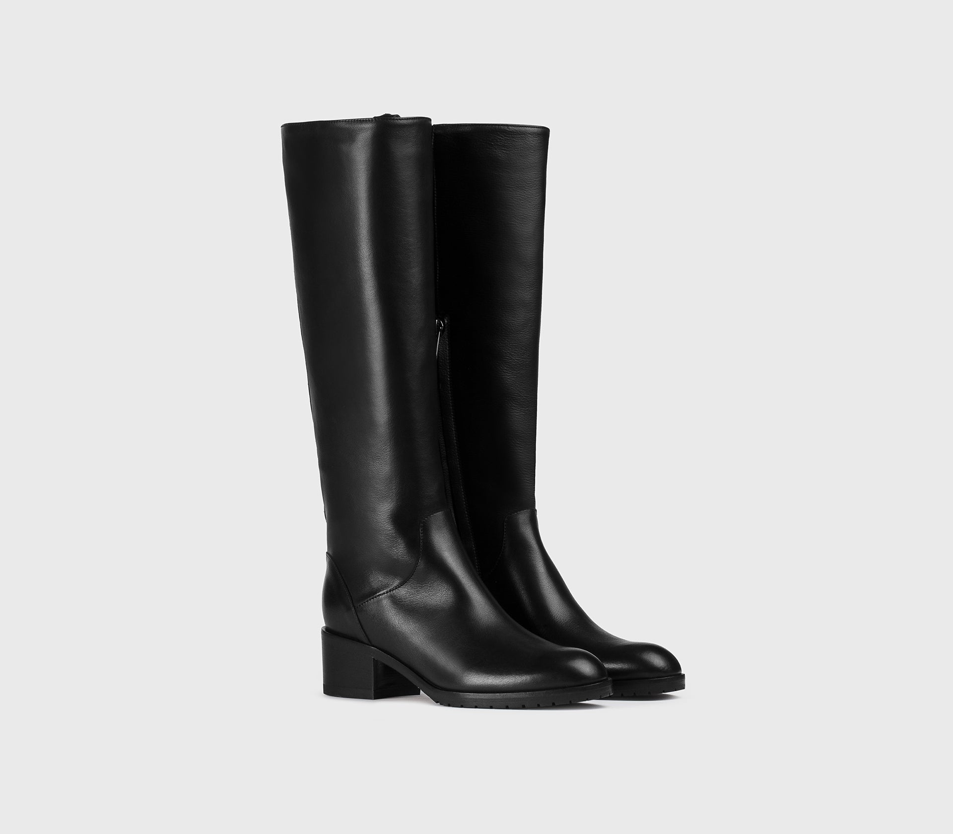 doucal-s-boots-stiefel-absatz-leder-schwarz image 3